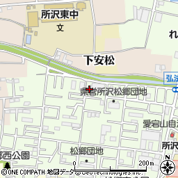 埼玉県所沢市松郷98周辺の地図