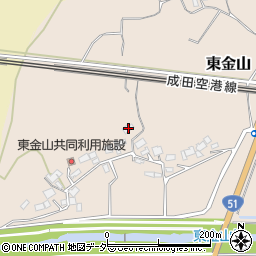 千葉県成田市東金山281周辺の地図