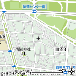 東京都足立区皿沼3丁目25周辺の地図