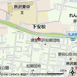 埼玉県所沢市松郷98-5周辺の地図