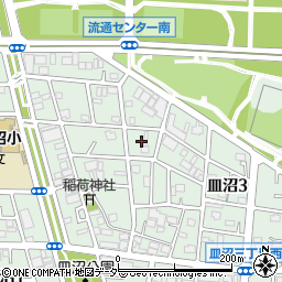 東京都足立区皿沼3丁目25-8周辺の地図