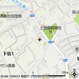 東京都清瀬市下宿1丁目226周辺の地図