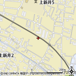 埼玉県所沢市上新井2丁目37周辺の地図