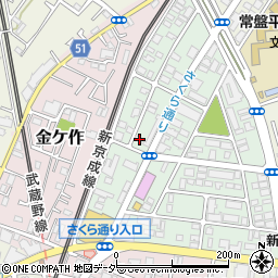 千葉県松戸市常盤平陣屋前5-1周辺の地図