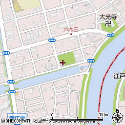 花見橋排水場周辺の地図