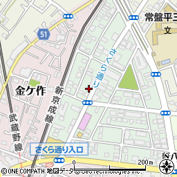 千葉県松戸市常盤平陣屋前5-9周辺の地図