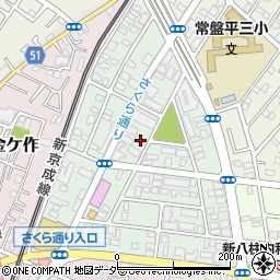 千葉県松戸市常盤平陣屋前7-9周辺の地図