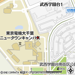 千葉県印西市武西学園台周辺の地図