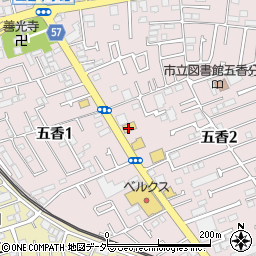 無添くら寿司 松戸五香店周辺の地図