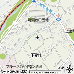 東京都清瀬市下宿1丁目144周辺の地図