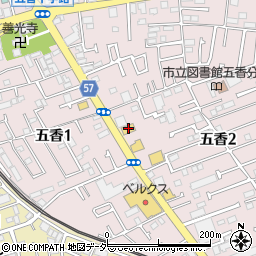 くら寿司松戸五香店周辺の地図