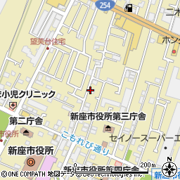 埼玉県新座市野火止1丁目周辺の地図