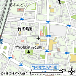 伝説のすた丼屋 竹ノ塚店周辺の地図