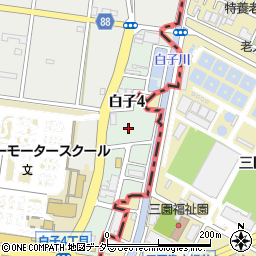 大栄パーク和光白子４丁目駐車場周辺の地図