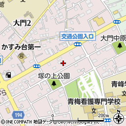 東京都青梅市大門周辺の地図