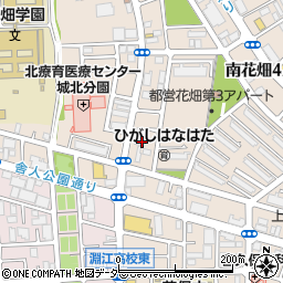 東京都足立区南花畑4丁目12周辺の地図