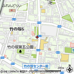 東京プラス歯科　矯正歯科　足立竹ノ塚周辺の地図