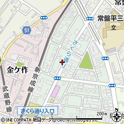 千葉県松戸市常盤平陣屋前5-8周辺の地図