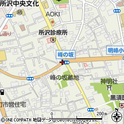 埼玉県所沢市宮本町周辺の地図