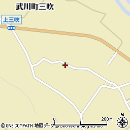 山梨県北杜市武川町三吹1163周辺の地図