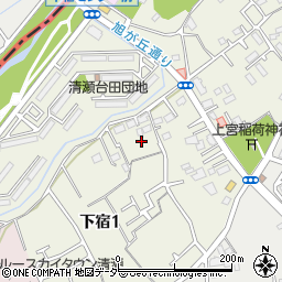 東京都清瀬市下宿1丁目140-2周辺の地図
