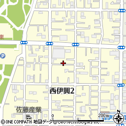 東京都足立区西伊興2丁目周辺の地図