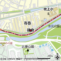 埼玉県三郷市鎌倉周辺の地図