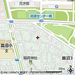 東京都足立区皿沼3丁目23-13周辺の地図