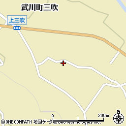 山梨県北杜市武川町三吹1164周辺の地図