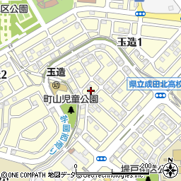 千葉県成田市玉造1丁目21周辺の地図