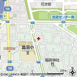 東京都足立区皿沼3丁目19-3周辺の地図