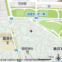 東京都足立区皿沼3丁目23周辺の地図