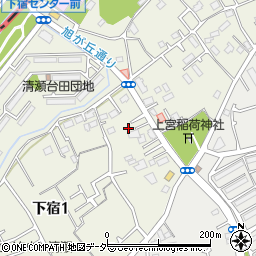 東京都清瀬市下宿1丁目131-8周辺の地図