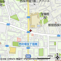 モント竹ノ塚周辺の地図