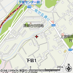 東京都清瀬市下宿1丁目140周辺の地図