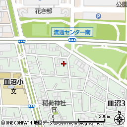 東京都足立区皿沼3丁目23-11周辺の地図
