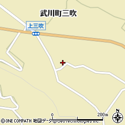 山梨県北杜市武川町三吹1064周辺の地図