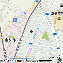 千葉県松戸市常盤平陣屋前5-16周辺の地図