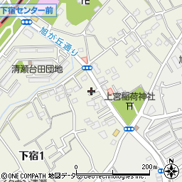 東京都清瀬市下宿1丁目131周辺の地図