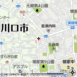 元郷四周辺の地図