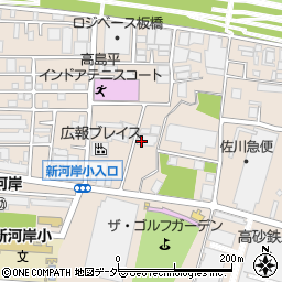 東京都板橋区新河岸1丁目周辺の地図