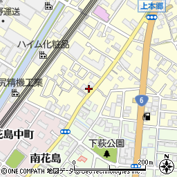 千葉県松戸市上本郷337-2周辺の地図