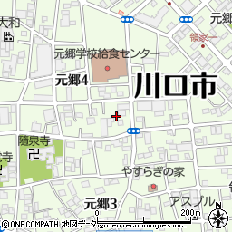 埼玉県川口市元郷4丁目周辺の地図