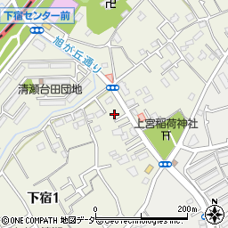 東京都清瀬市下宿1丁目131-11周辺の地図