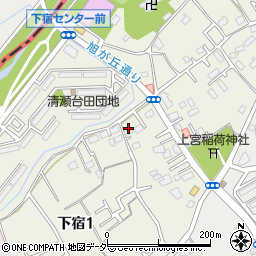 東京都清瀬市下宿1丁目136周辺の地図
