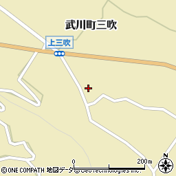 山梨県北杜市武川町三吹1063周辺の地図