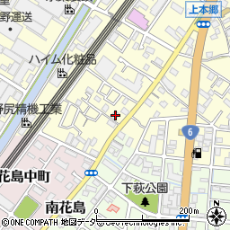 千葉県松戸市上本郷337-1周辺の地図