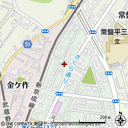 千葉県松戸市常盤平陣屋前5-6周辺の地図