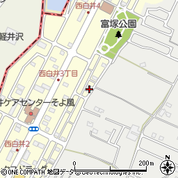 千葉県白井市西白井2丁目6周辺の地図