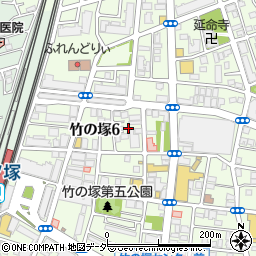 東京都足立区竹の塚6丁目13周辺の地図